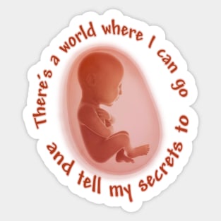 In My Womb Sticker